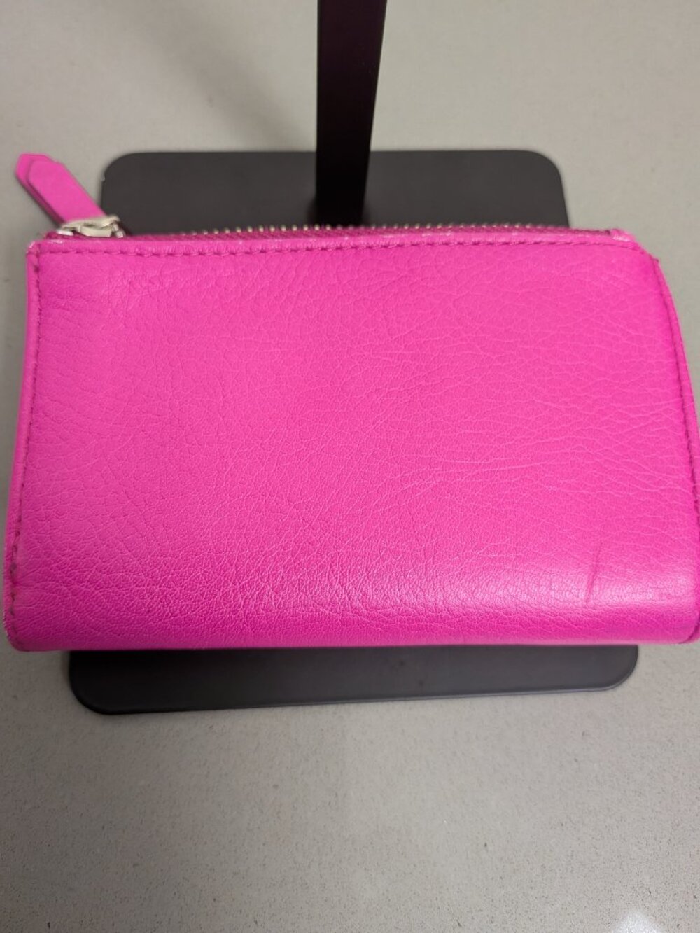 Pink Leather Fossil Trifold Wallet Womens - Picture 3 of 13